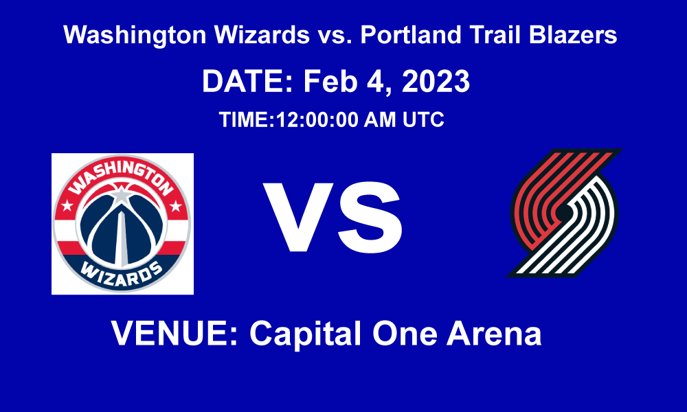 Washington Wizards vs. î€€Portland Trail Blazersî€ - Best live Sports