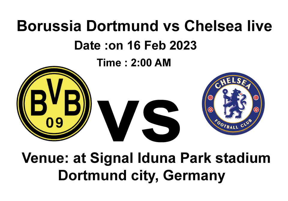 Borussia Dortmund vs Chelsea live