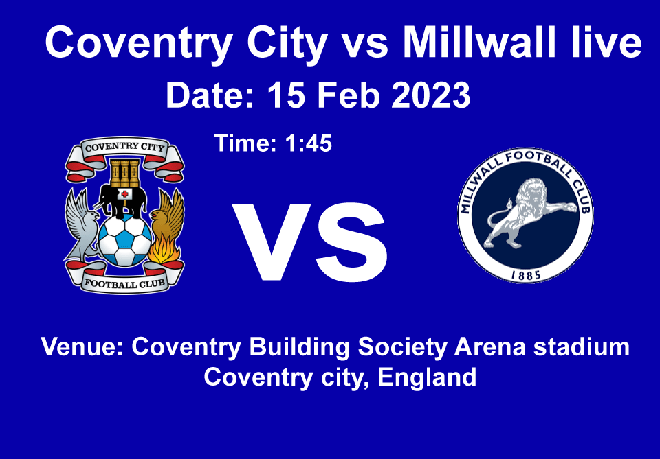  Coventry City vs Millwall live