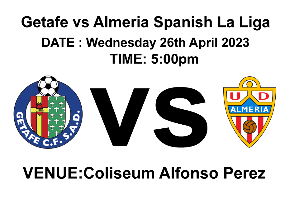 Getafe vs Almeria Spanish La Liga