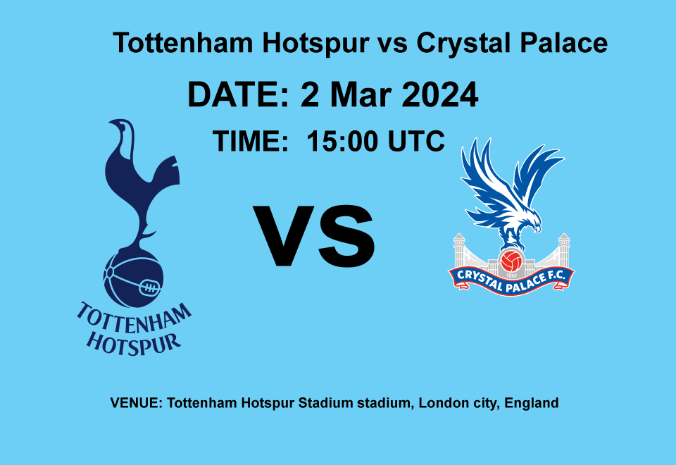 Tottenham Hotspur vs Crystal Palace