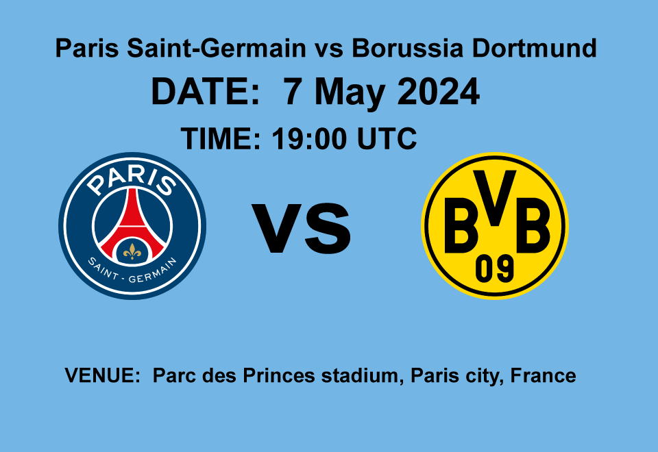 Paris Saint-Germain vs Borussia Dortmund